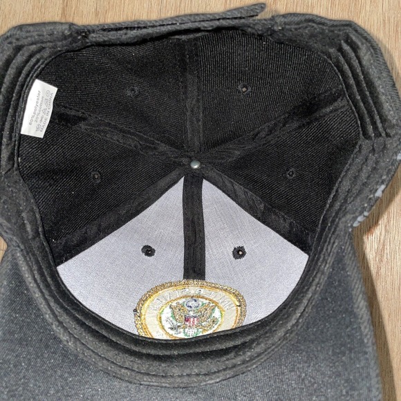 US Army Hat Cap Strap Back Black Yellow Embroidered Miltary Mens‎ - Picture 3 of 4